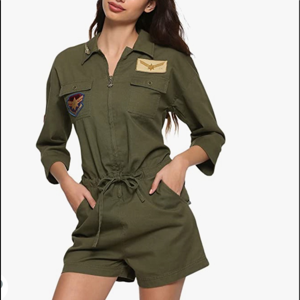 Her Universe Marvel Captain Marvel Cargo Romper